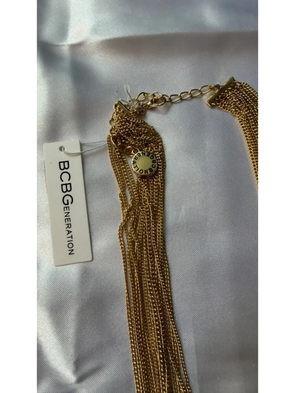 BCBG Generation Gold-Tone Multi-Layer Chain Necklace 16